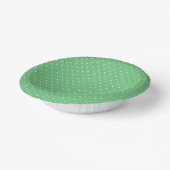 Bols En Carton Micro pois blanc - Vert été (Angulaire)