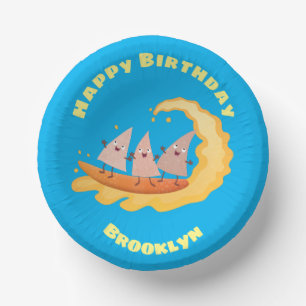 Bols En Carton Mignons nachos chips de maïs surf