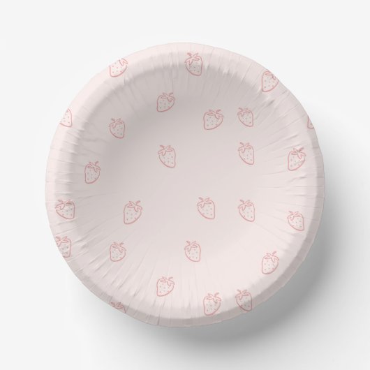 Bols En Carton Minimalisme de la fraise (Recto)