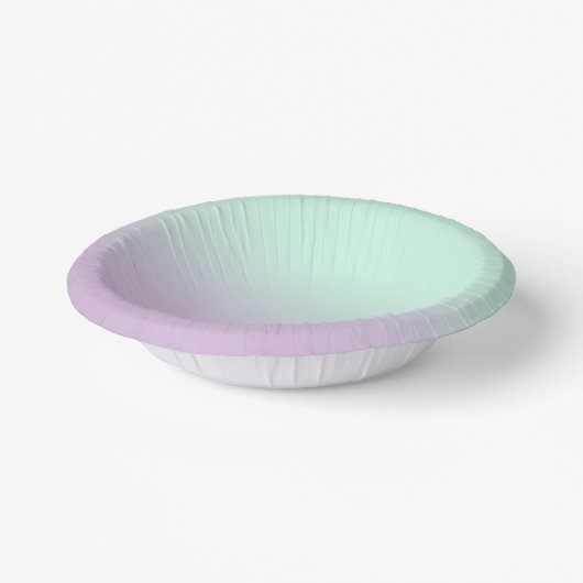 Bols En Carton Mint Esthétique Pastel Et Ombre Gradient Lilac (Angulaire)