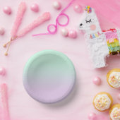 Bols En Carton Mint Esthétique Pastel Et Ombre Gradient Lilac (Fête)