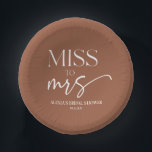 Bols En Carton Mlle À Mme Brown Boho Fête des mariées bohème<br><div class="desc">C'est une Miss Pour Mme Brown Boho Bohemian Fête des mariées Paper Bowls !</div>