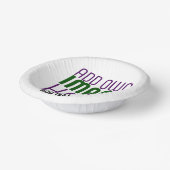 BOLS EN CARTON MODÈLE DE TEXTE D'IMAGE BLANCHE SIMPLE MODERNE (Angulaire)