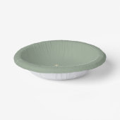 Bols En Carton Modern Sage Green Simple Monogram Wedding (Angulaire)