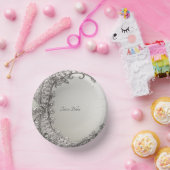 Bols En Carton Moderne argenté orné (Fête)