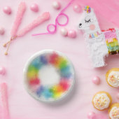 Bols En Carton Moderne Coloré Rose Rouge Jaune Orange Bleu Vert (Fête)