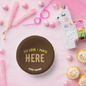 BOLS EN CARTON MODERNE ET MODERNE PERSONNALISABLE BROWN VÉRIFIÉ (Fête)