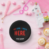 BOLS EN CARTON MODERNE ET MODERNE PERSONNALISABLE NOIR VÉRIFIÉ (Fête)