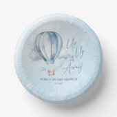 Bols En Carton Montez et partez ! Baby shower Blue Hot Air Balloo (Recto)