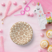 Bols En Carton Motif à fleurs en Tan et Crème (Fête)