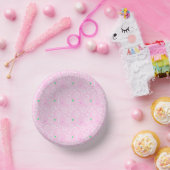 Bols En Carton Motif de raquette de tennis Pastel Pink (Fête)