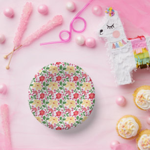 Bols En Carton Motif floral coloré sans couture Fleur lumineuse