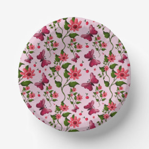 Bols En Carton Motif joli papillon Cerise, Fruit Kawaii brillant