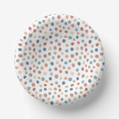 Bols En Carton Motif points bohème rétro (Recto)