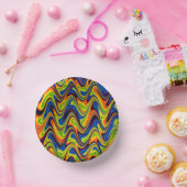 Bols En Carton Multicolor Abstrait (Fête)