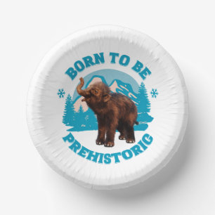 Bols En Carton Né pour être bébé mammouth laineux préhistorique