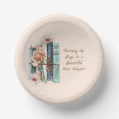 Bols En Carton New Chapter Begins Book Stack Floral  (Recto)