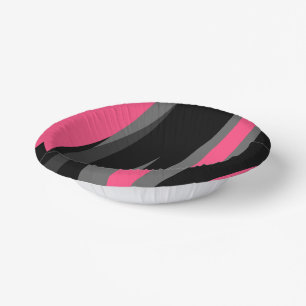 Bols En Carton Noir rose et gris