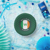 Bols En Carton Nom moderne Monogram Irish Flag Shamrock (Fête)