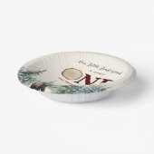 Bols En Carton Notre petit bûcheron Ours rouge 1er anniversaire (Angulaire)