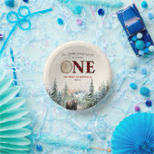 Bols En Carton Notre petit bûcheron Ours rouge 1er anniversaire (Fête)