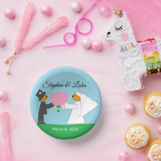 Bols En Carton Nounours Se Marier Mariage Réception Mariage (Fête)