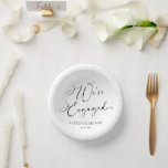 Bols En Carton Nous sommes engagés Elegant Minimalist Engagement<br><div class="desc">Voici Nous sommes engagés Minimalist Engagement Party Paper Bowls!</div>