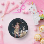 Bols En Carton Nouvel An Fille de la Soirée en Robe Séquinée (Fête)