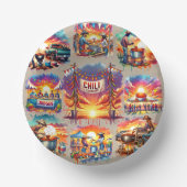 Bols En Carton Occidental Chili Cookoff Scènes 1 (Recto)