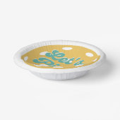 Bols En Carton Orange Pickleball Pickle Texte personnalisé (Angulaire)