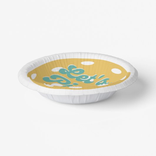 Bols En Carton Orange Pickleball Pickle Texte personnalisé (Angulaire)