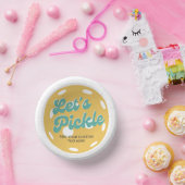 Bols En Carton Orange Pickleball Pickle Texte personnalisé (Fête)