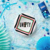 Bols En Carton orgueil noir poing vert rouge pan drapeau africain (Fête)