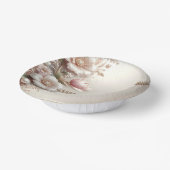 Bols En Carton Ornements Floraux et Perles (Angulaire)