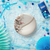 Bols En Carton Ornements Floraux et Perles (Fête)