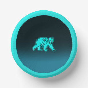 Bols En Carton Ours bleu Kodiak