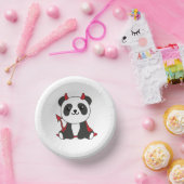 Bols En Carton Panda Halloween Cute Devil Enfants Sorcières Costu (Fête)