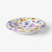 Bols En Carton Pansy Flower Motif (Angulaire)