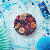 Bols En Carton Papier peint à motifs floraux (Fête)