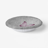 Bols En Carton Papillon rose Vintage Mariage damassé (Angulaire)