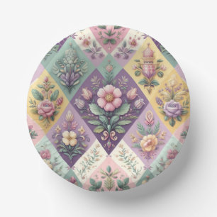 Bols En Carton Pastel coloré Jacquard Pâques/Printemps