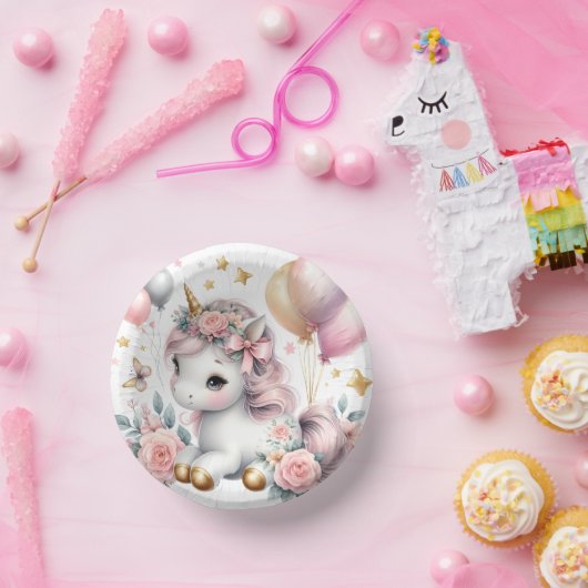 Bols En Carton Pastel Unicorn (Fête)