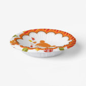 Bols En Carton Peint à la main Automne Adorable fille (Angulaire)