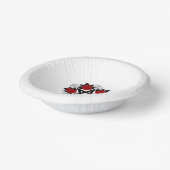 Bols En Carton Pentagramme aux roses rouges (Angulaire)