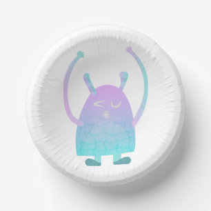 Bols En Carton Personnage de monstre enfantin adorable