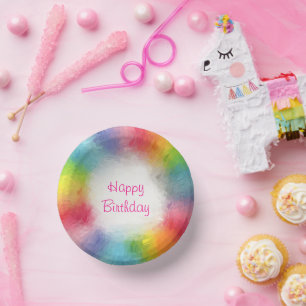 Bols En Carton Personnalisé Modèle coloré moderne Joyeux annivers