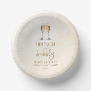 Bols En Carton Petit-déjeuner et fête de fiançailles pétillante B