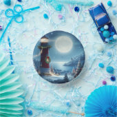 Bols En Carton Phare de Noël nautique (Fête)