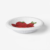 Bols En Carton Photographie des fraises rouges (Angulaire)