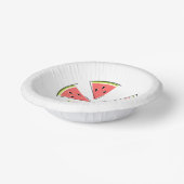 Bols En Carton Pièces de pastèque Joyeux anniversaire (Angulaire)